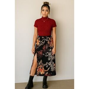 Deadstock NWT Vintage Y2K Lace Top Blouse Womens Sz M Red Asian  Romantic Grunge